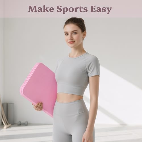 Foldable Yoga Mat Non Slip, Pilates Fitness Mats - 72" x 24" x 0.16" Extra Width ＆ Thick, Anti-Tear Exercise Mat with Carrying Strap and Bag, Workout Mats for Stretching,Yoga Studio,Gym or Home Workouts by Vkotniku - Image 3
