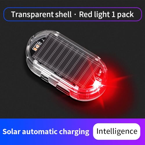Luz solar antirrobo para coche que evita robos con alarma simulada 5