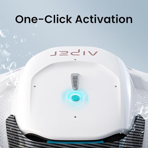 (2023 New) AIPER Cordless Robotic Pool Cleaner, Pool Vacuum Lasts 1.5H, LED Indicator, Ideal for Above/In-Ground Flat Pools up to 33 Feet - Seagull
