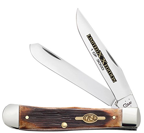 Case Cutlery 11751 Brown Bone Trapper 6254 SS Limited Edition XXXIII Burnt Barnboard