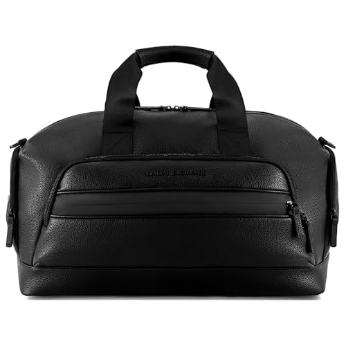 Sac de duffle Armani Exchange Madrid noir pour optimiser vos bagages