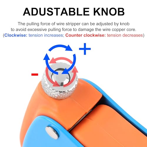 Knoweasy Automatic Wire Stripper and Cutter,Heavy Duty Wire Stripping Tool 2 in 1 and Wire Stripper Tool for Electronic and Automotive Repair