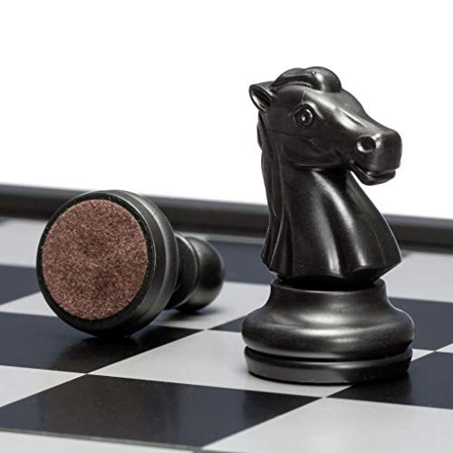 Yellow Mountain Imports 3-In-1 Travel Magnetic Chess, Checkers, And Backgammon Set - 9.8 Inches - Portable, Folding, And Travel Perfect #TOP4