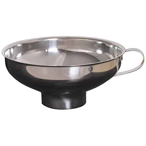Dosige Stainless Steel Wide - Mouth Canning Funnel with Handle,Home Made Jam Funnel Filter Food Pickles Funnel Kitchen Gadgets Cooking Tools (S) Cover