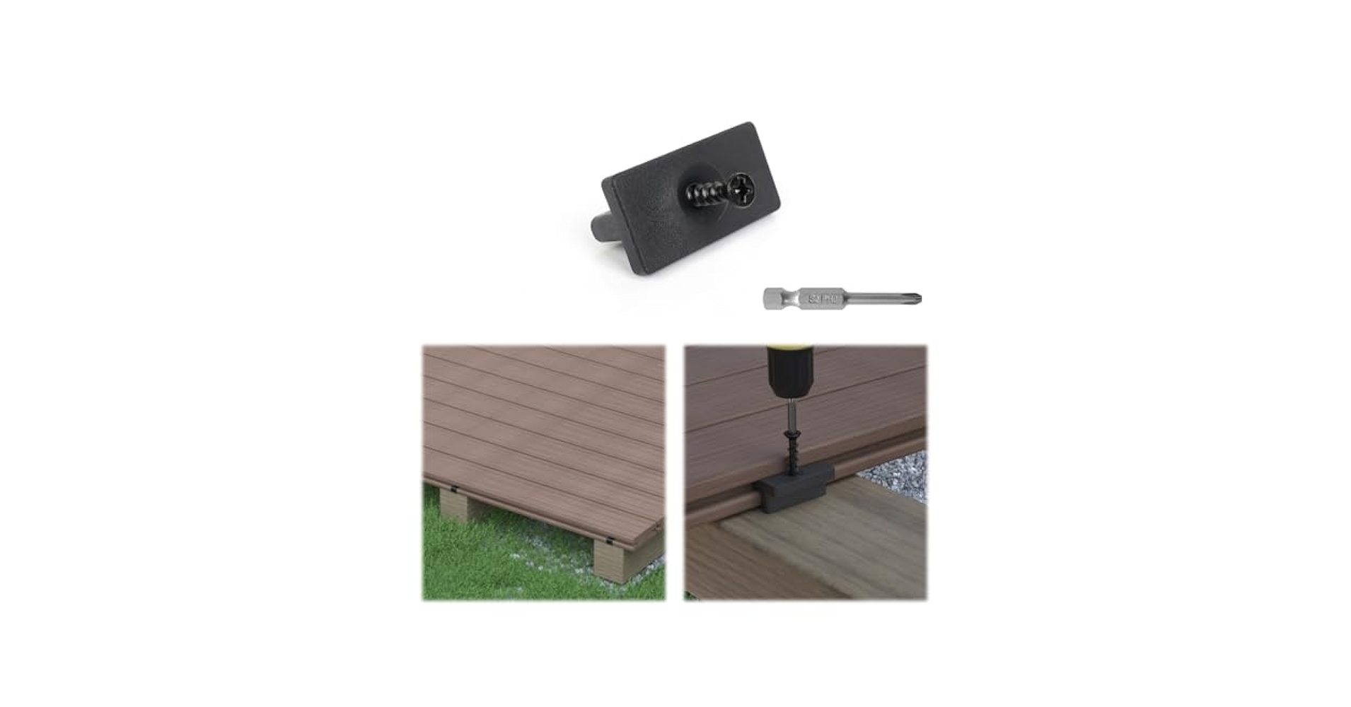 Amazon.com: Muzata 200PCS Hidden Deck Fasteners for