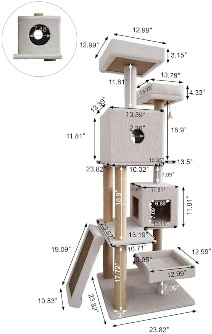 review EveryYay Lookout Loft 7-Level Cat Tree, 64