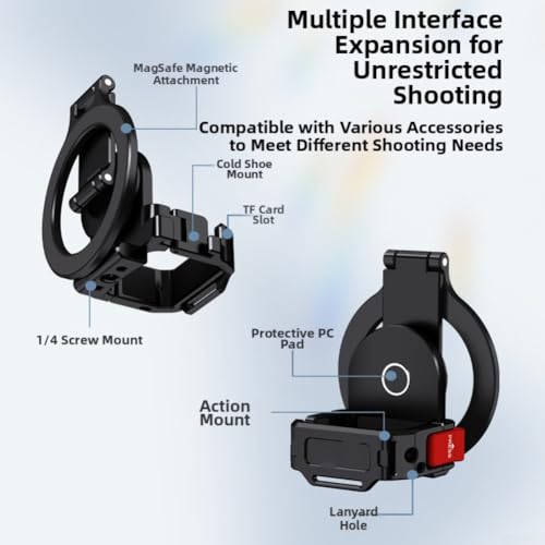 Teleprompter Pocket 3 support d'extension compact ABS avec griffe noir - 5