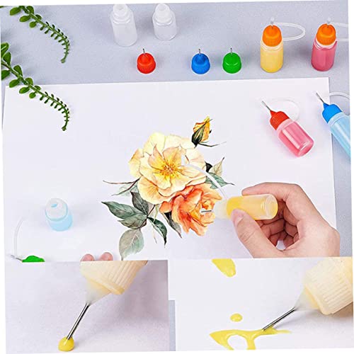 50 Bouteilles Applicatrices de Colle Flacons Squeeze Semi-transparents - 6