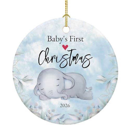 Image of Baby First Christmas Ornament 2026,Babys 1st Christmas Ornament 2026,My First Ornaments, 2.9" Ceramic Hanging Babies First Xmas Tree Decorations
