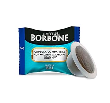 Caffè Borbone Miscela Blu - 100 Capsule - Compatibili con Macchine a marchio Bialetti*