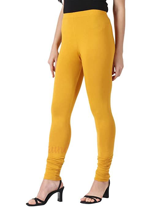 Image of Ultra Soft Cotton Slim fit Solid Color Attractive Casul wear Leggings for Womens - Pack of 2 pcs