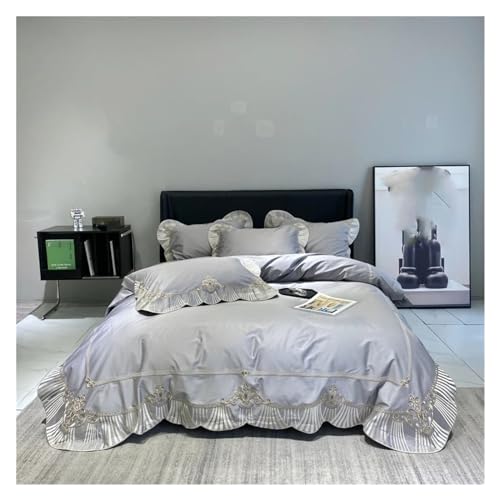 Ensemble de literie 1000TC en coton de luxe SEPLOIGNE bleu roi pour un confort d'hôtel 5 étoiles