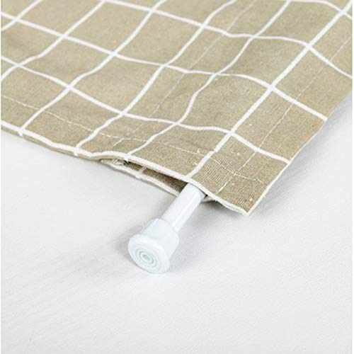 Cortina de cocina de algodón y lino de estilo nórdico para cafetería 6