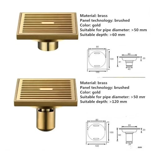 Bonde de sol anti-odeur pour douche et évacuation buanderie - 4