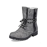 Rieker Damen Winterstiefel 785K0, Frauen Stiefel,wasserdicht,riekerTEX,Outdoorschuhe,gefüttert,Women's,Lady,Ladies,Boots,grau (45),39 EU / 6 UK