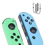 LuckyMoon Controller Switch, Compatible with Switch/Lite/OLED, Replacement L&R Joystick Controllers with Dual V-ibration, 6-Axis, Wake-Up Function