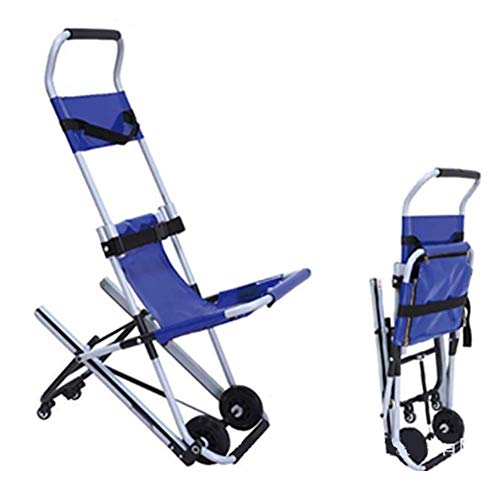 D-JIU Sedia per Scale - Carrello per barella Leggero per ambulanze Ambulanza Leggera in Alluminio Pompiere Evacuazione Medica Sedia per Scale con Fibbie a sgancio rapido
