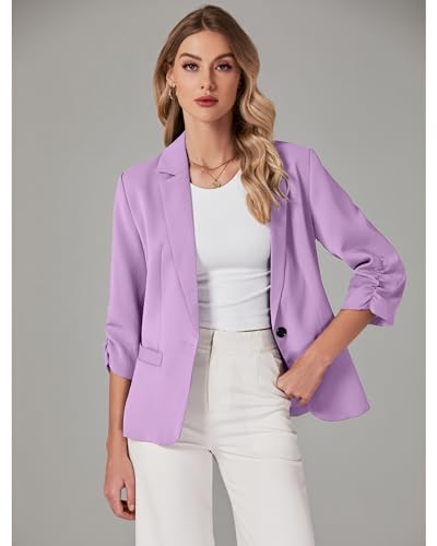 Image of LookbookStore 3 /4 Sleeve Blazers for Women Business Casual Fitted Jackets