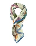 PANTONIGHT Long Fashion Multi Color Folral Scarf for women (flower 730)