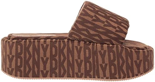 DKNY Women's Everyday Vyra-Platform Slid Sandal, Saddle/New Nude, 7 | Image 5