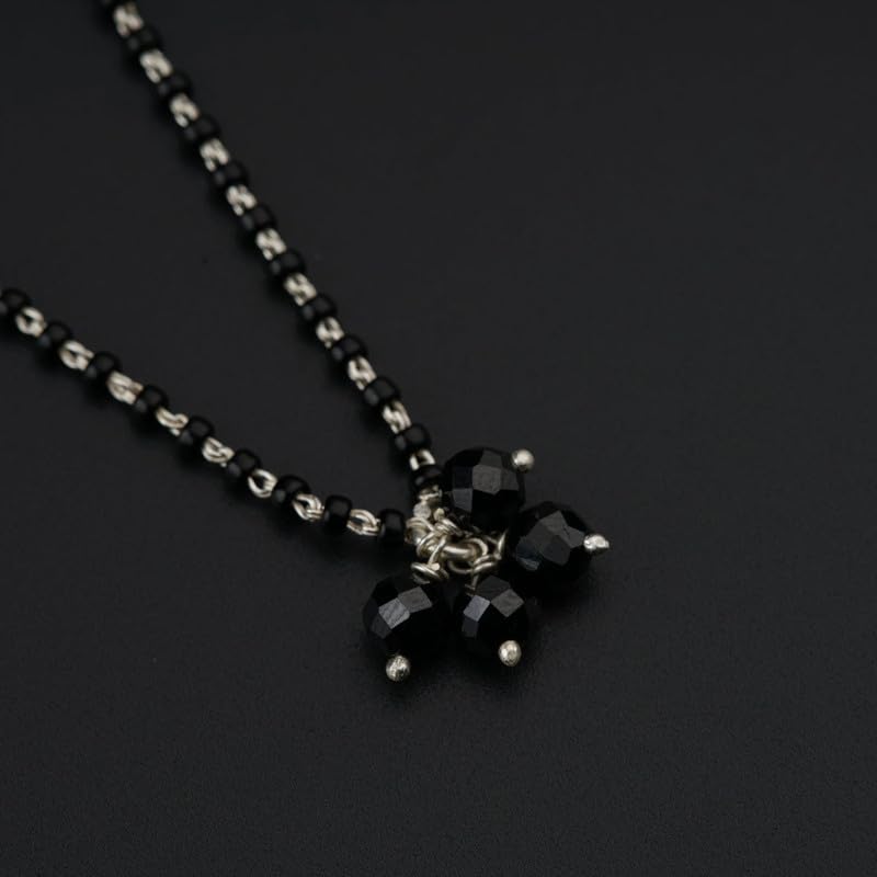 Image of House Of Aadyaa Handmade Silver Mangalsutra for Women | Made in 92.5 Silver | Silver Gifts for Women