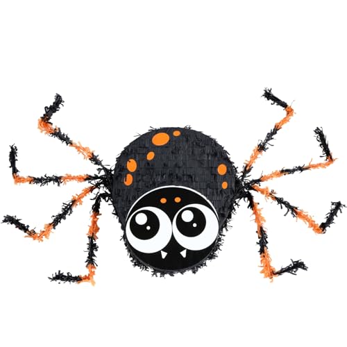 Birchio Small Halloween Spiders Pinatas, Perfect for Halloween Party and Decoration, Birthday Theme Parties Game