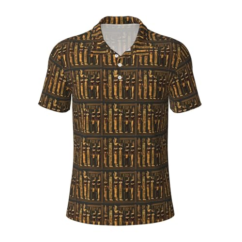 Polo respirant pour homme à manches courtes et motif chic