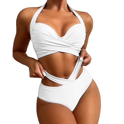 Tankini grande taille blanc pour valoriser les formes avec confort en XL