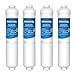 Waterdrop Fridge Water Filter Replacement for Samsung® DA29-10105J HAFEX/EXP, DA2010CB, DA99 02131B, HAIER® LG® Inline Water Filter (4)
