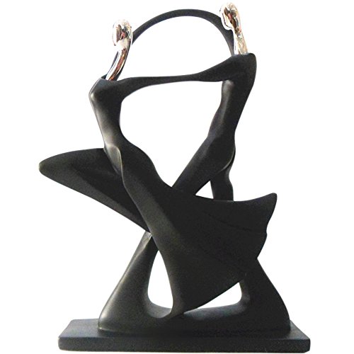 Zz Lighting Fashion Resin Art Masician Man Figure Home Office Desk Wall Unique Decor Sculpture Holiday Birthday Gift (Black Duo Dance 1) #TOP2