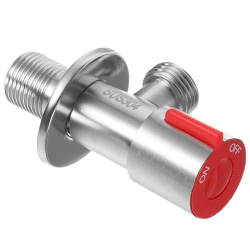 Cabilock Vanne D'arrêt Angulaire sans Plomb en Acier Inoxydable 304, Valve de Contrôle de L'eau Chaude et Froide pour Éviers Cuisine et Salle de Bain