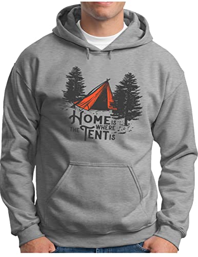 Sweat à capuche homme grande taille du S au 4XL pour rester au chaud en camping