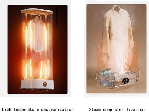 Portable Automatic Steam Ironing Machine - 1000W Foldable Steamer & Tumble Dryer, Quick Wrinkle Remover for Garments, Ideal Hanging Clothes Steamer for Home Use.