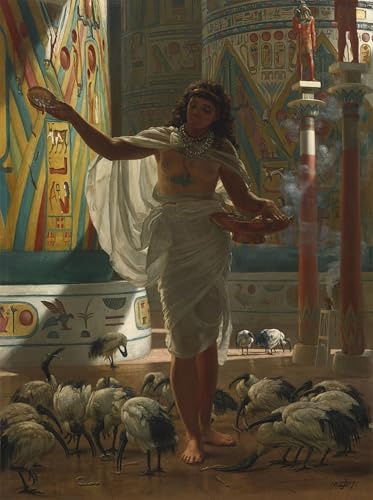 Cuadro Nutrire l'ibis sacro nelle di Karnak para Decorar Salones Elegantes