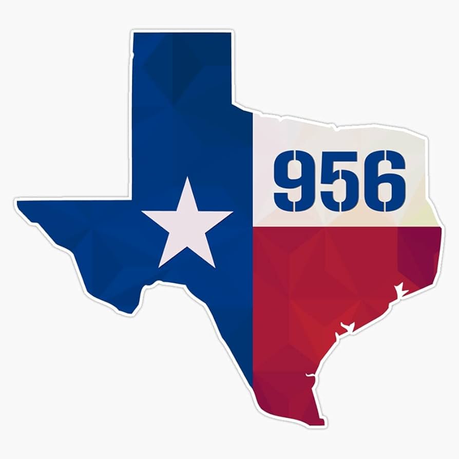 Amazon.com: BZ Trading, Texas Usa 956 Area Code Vinyl Decal