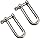 M4 Long D Ring Shackle 304 Stainless Steel Anchor Shackle with Screw Pin for Material Handling,Rigging Accessories,Connecting Chains and Ropes (Pack of 8)