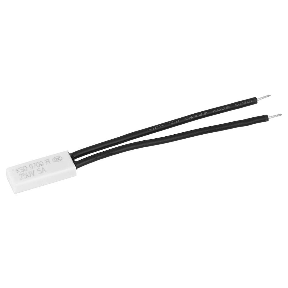 Garosa 10pcs KSD9700 Normally Open Temperature Control Switch Thermal Protector Plastic Probe detector KSD9700 Temperature Temp Control Module Switch(95)