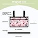 Gomyblomy Pink Butterfly Wheelchair Armrest Accessories Lightweight Side Bag to Hang on Side with Cup Holder, Cute Walker Wheelchair Pouch for Seniors, Portable Storage Bag