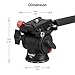 Avella Tripod Fluid Head Pan Tilt Head with Arca Type Quick Release Plate and Handle, Metal Panorama Head with Scaled Base for Compact Video Camera DSLR Camera, Load up to 6.6lb, V502