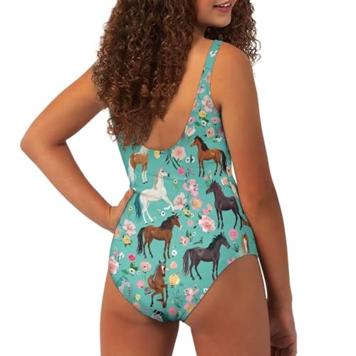 One Piece Swimsuit for Girls Cute Bathing Suit Summer Beach Swimwear for Teen Girls4