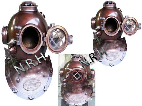 Colore: rame scuro Decorativo Diving Casco 18 \