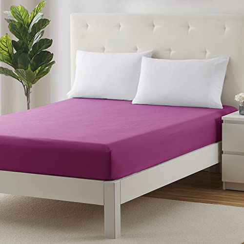 Image of Clara Clark Premier 1800 Deep Pocket Fitted Sheet, Fits up to 16 inch depth - Double Brushed Microfiber.