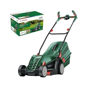 Bosch cortacÃ©sped con Cable UniversalRotak 37-555 (1400 W de Potencia del Motor, Ancho de Corte: 37 cm, Cesta colectora de 40 litros, Asas Ergoflex)