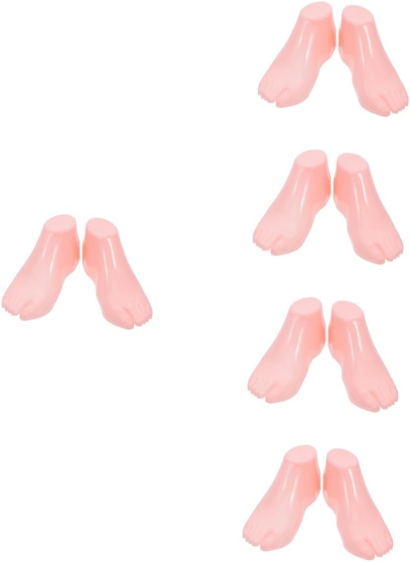5pcs Foot Sock Mannequin Display Stand for Shoes Versatile Sock Model for Adult Footwear Smooth Shoe Support for Ankle Bracelet Space-Saving Design