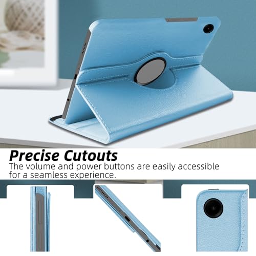 Image of TGK 360 Rotatable Smart Flip Cover for Samsung Galaxy Tab A11 8.7 Inch Case 2025 / Galaxy Tab A9 8.7 Inch 2023 (Sky Blue)