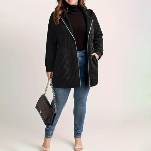 Veste d'hiver élégante en maille texturée et finitions artisanales de qualité supérieure - 2