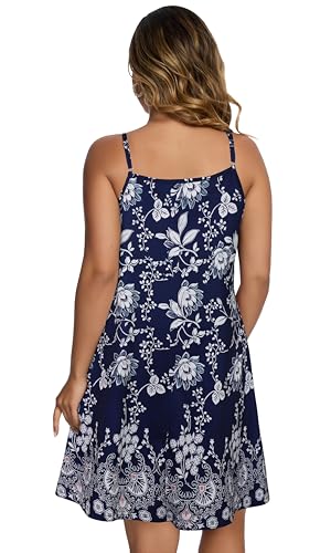 Image of JOELLYUS Womens Spaghetti Strap Dress Summer Dresses Beach Cover Ups Casual Sundresses with Pockets 2026