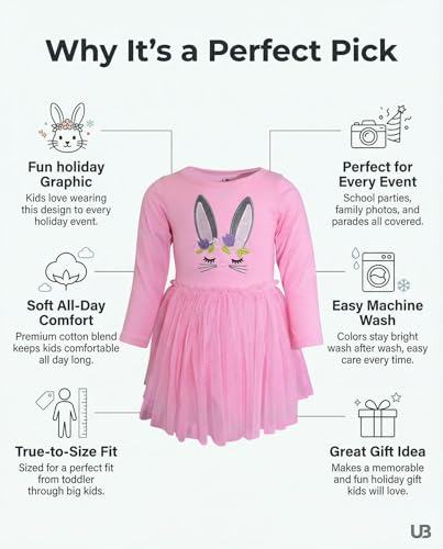 Image of Girls Long Sleeve Tulle Tutu Dresses for Kid and Toddler
