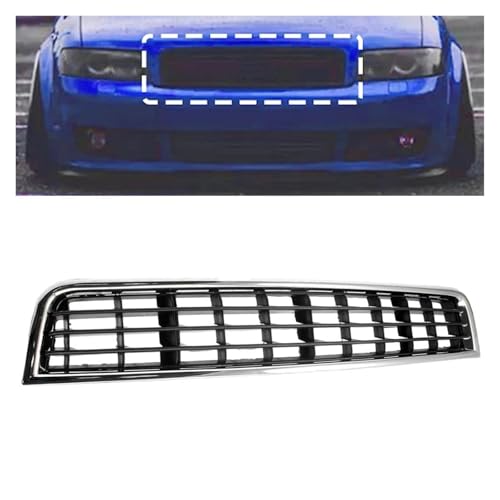 Parrilla central de panal para parachoques de Audi A4 B6 Sedán 2002-2005 3