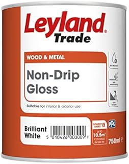 Leyland Trade Non Drip Gloss Paint - Brillaint White 750ml